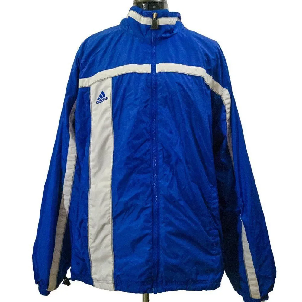 Retro Adidas Medium Blue Windbreaker